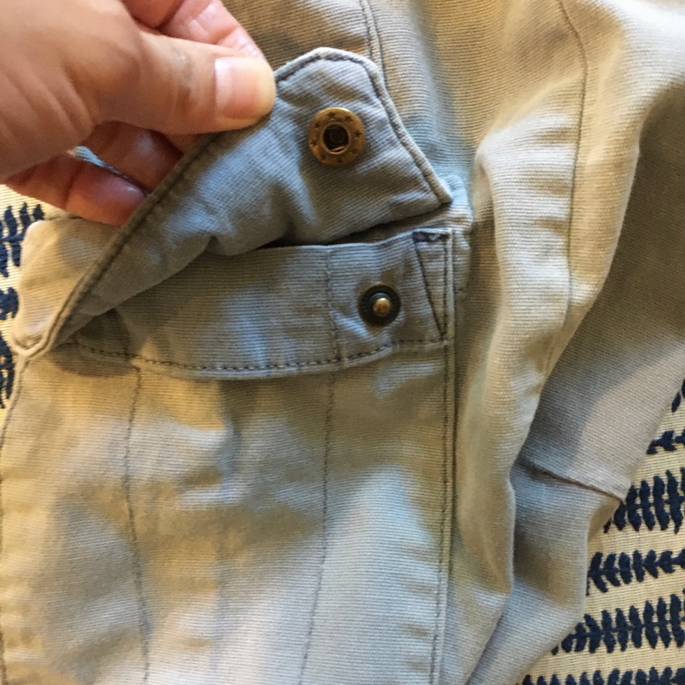 Anthropologie Light Blue Gray Cargo Pants size 28 - Picture 7 of 12